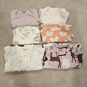 Carter's Just One You 3m Sleeper And Onesies Bundle